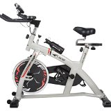 L-NOW Indoor Cycling Bike with LCD Monitor – Professional Training Exercise System – 40lbs Flywheel