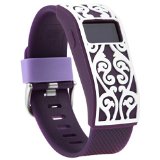Henoda Band Cover for Fitbit Charge/Fitbit Charge HR Slim Designer Sleeve Protector Accessories (Plum (European Classical))