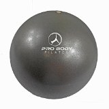 ProBody Pilates Silver Mini Exercise Ball – Premium 9-Inch Stability Ball for Pilates, Yoga, Training and Physical Therapy