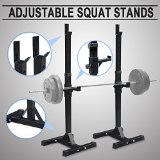 F2C Pair of Adjustable Rack Sturdy Steel Squat Barbell Free Bench Press Stands GYM/Home Gym Portable Dumbbell Racks Stand (one pair/two pcs)