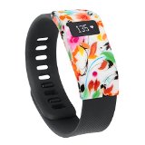 TreasureMax Sports Soft Silicone Rubber Band Cover/Protective Sleeve/ Protective Case Cover /Sleeve Protector with Various Colors Available for Fitbit Charge/ Charge HR