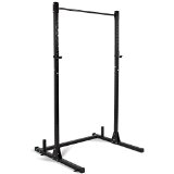 ALPINE© Barbell Power Rack Exercise Free Stand Bench Presses Squats Shrugs Resistant Bands -Black