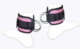 RAD Ankle D-Ring Strap Thigh Pulley Lifting Padded Multi GYM Bandage Ankle New (Pink)