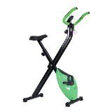 Confidence Fitness Folding Exercise Bike Stationary Upright X Bicycle Green