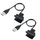 Fitbit Alta Charger, Eityilla 1ft USB Charger Replacement Charging Charger Cable Cord for Fitbit Alta (2-Pack Black)