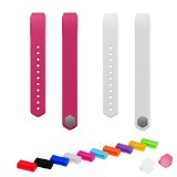 TreasureMax Accessories Replacement Sports Wristbands with Customize Metal Clasps and Secure Silicon Fastener Rings for Fitbit Alta/ Fitbit Alta Bands/ Fitbit Alta Band (No Tracker)