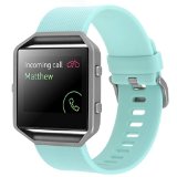 Fitbit Blaze Silicone Band,Classic, Turquoise, Small, Henoda High Quality Silicone Bands Bracelet for Fitbit Blaze Smart Fitness Watch