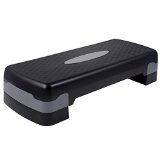 KLB Sport Adjustable Exercise Equipment Step Platform For Sports & Fitness (black & grey)