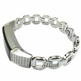 Fitbit Alta Bands, X-4-TECH Metal Fitbit Alta Classic Accessory Replacement Bands (Light Metal-06)