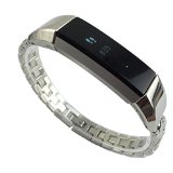 Fitbit Alta Bands, X-4-TECH Metal Fitbit Alta Classic Accessory Replacement Bands (Light Metal)