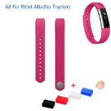 Replacement Band For Fitbit Alta,CreateGreat Classic Wristand Strap Bracelet with Secure Silicone Fasterners Metal Clasps For Fitbit Alta/Fitbit Alta Band/Fitbit Alta Bands(No Tracker)