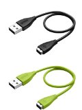 Fitbit Charge HR Cable, Getwow Replacement USB Charger Cable for Fitbit Charge HR Wireless Activity Wristband (Black+Green)