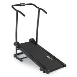 ALPINE© Fitness Magnetic Manual Treadmill Foldable, Black