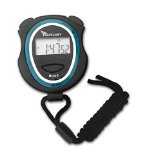 Travelwey® Digital Stopwatch – Lap Timer, Time, Date, Alarm, No Frills Simple Operation, Light-Weight, Child Safe, Black