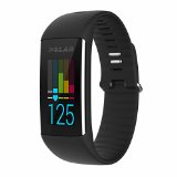 Polar A360 Fitness Tracker with Wrist Heart Rate Monitor (Black, Large)