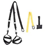 AW Nylon Bodyweight Suspension Strap Trainer Door Anchor Kit for Fitness Strength Training Yellow