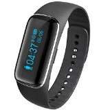 ONSON Smart Fitness Tracker,Wireless Sleep Heart Rate Monitor Activity Tracker Wristband Sport Bracelet Watch for Iphone Android(Black)