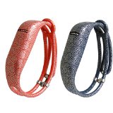 Vetoo Replacement Bands for Fitbit Flex,Hollowed Silicone Bracelet Wristband Accessory,Pack of 2,Blue & Red Clouds Pattern