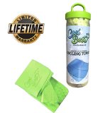 Cooling Towel – Workout / Tennis / Golf / Biking – Best For Any Sport Activities & Athletes Cold Towel – Chilly Pad By Cool Besty – Instant Cooling Snap Towel – Perfect For Fitness & Gym – GREEN