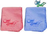 Cooling Towel / Chilly Pad By Cool Besty Instant Cooling Snap Towel – Best For Any Sport Activities – Hot Flashes – Fever – Premium Quality – Perfect Fitness / Workout For Athletes – PINK