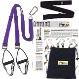 WOSS AttacK Trainer Made in USA – PRO Suspension Fitness System with Rubber Sleeve Grips (Purple)