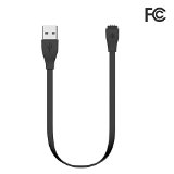 TecBillion Replacement USB Charger Cable Compatible for Fitbit Force/Charge Bracelet Sport Arm Band, Pack of 1, Black