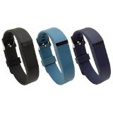 i-smile® 3PCS Newest Replacement Wristband with Secure Clasps for Fitbit Flex Only (No tracker, Replacement Bands Only)