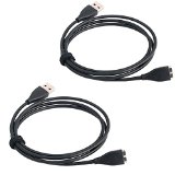 Fitbit Surge Charger (2 Packs), CAVN Replacement USB Charging Cable Cord for Fitbit Surge Band Wireless Activity Bracelet
