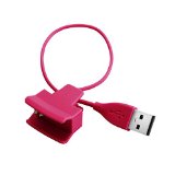 Fitbit Alta Charger, BeneStellar Replacement Charger Charging Cable for Fitbit Alta Smart Fitness Tracker (Hot Pink)