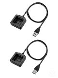 Getwow Fitbit Blaze Charger, Black, 2-Pack
