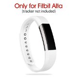 Fitbit Alta Accessories Band Small, UMTele Classic Silicone Wristband Sport Strap Replacement Band For Fitbit Alta Fitness Tracker White