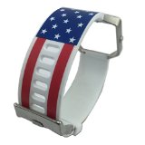 Fitbit Blaze Replacement Band,Silicone Watch Strap Adjustbable Wrist Band for Fitbit Blaze (Flower-014)