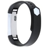 Fitbit Alta Silicone Band, Henoda High Quality Silicone Bands Bracelet for Fitbit Alta Smartwatch (Black Smooth Surface, S/P Size)