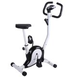 Ancheer Upright Bike Indoor Cycle Trainer Exercise Bike with LCD Display White