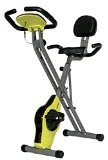 Merax® Pro Fitness Upright Magnetic Folding Exercise Bike Cycle with Pulse Monitor (Green)