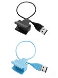 Fitbit Alta Charger, BeneStellar Replacement Charger Charging Cable for Fitbit Alta Smart Fitness Tracker (Black+Light Blue)