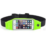 Se7enline Running Belt for Men Women, Hold iPhone cards keys Accessories, Sweatproof Completely Comfortable Waist Bag Pack for Trail RunningorHiking for4.7inches iPhone 6/6S 5/5S,Fluorescent Green