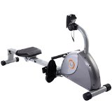 Goplus® Magnetic Folding Rowing Machine Exercise Cardio Workout Fitness Gym w/ Monitor