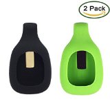 Fitbit Zip Clip By XXSCY®, 2pcs Replacement Clip for Fitbit Zip Only (No tracker) (Black&Lime)