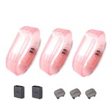 i-smile 3PCS Replacement Bands with Metal Clasps for Fitbit Flex, Set of 3 with 2 Piece Silicon Fastener Ring (New style :13, Small)