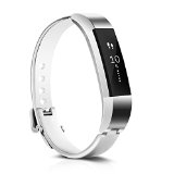 CreateGreat Replacement Accessory Metal Bracelet Band for Fitbit Alta,Silver ,Rose Gold