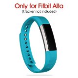 Fitbit Alta Accessories Band Small, UMTele Classic Silicone Wristband Sport Strap Replacement Band For Fitbit Alta Fitness Tracker Teal