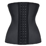 Black 9 Steel Boned Wokrout Corset Waist Training for Weight Loss Body Shaper