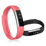 Fitbit Alta Bands, Marge Plus Fitbit Alta Classic Accessory Replacement Bands Wristband Sport Band with Metal Clasp for Fitbit Alta Fitness Tracker (Small/Coral Pink)