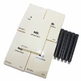 30 PCS Jinhao International Size Pen Ink Cartridge to Fit Fountain Pens, Black, 5 Per Pack (black)