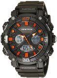 Armitron Sport Men’s 20/5108ORG Orange Accented Analog-Digital Chronograph Black Resin Strap Watch