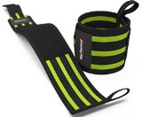 Wrist Wraps by Rip Toned – 18″ Professional Grade With Thumb Loops – Wrist Support Braces for Men & Women – Weight Lifting, Crossfit, Powerlifting, Strength Training – Bonus Ebook – Lifetime Warranty