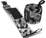 Wrist Wraps by Rip Toned – 18″ Professional Grade With Thumb Loops – Wrist Support for Men & Women – Weight Lifting, Crossfit, Powerlifting, Strength Training – Bonus Ebook – Lifetime Warranty – Camo
