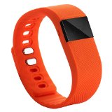 Jozabova TW64 Smart Watch Bluetooth Watch Bracelet Smart band Calorie Counter Wireless Pedometer Sport Activity Tracker For iPhone Samsung Android IOS Phone (Orange)