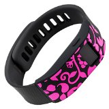 French Bull – Fitbit Charge/Fitbit Charge HR Slim Designer Sleeve – Band Cover (Pink)
